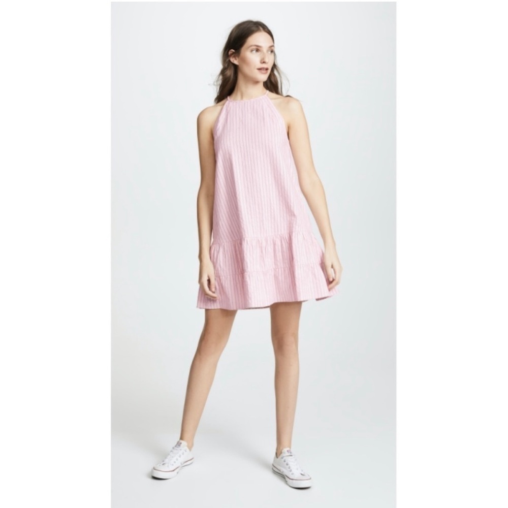 Rebecca Taylor Pink stripe tank dress size 2